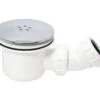 Tre Mercati 90mm Chrome Shower Trap And Waste With Removable Grid