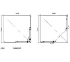 Crosswater Kai 6 Corner Entry 1900mm High Enclosure -Duravit Store M700 2020 8 18 8 17 18 896