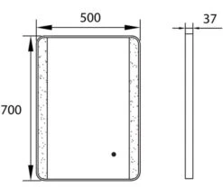 Joseph Miles Mono LED Mirror With Demister Pad -Duravit Store M700 2020 8 27 12 53 24 922