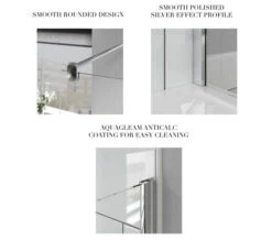 Aqualux Shine 6 Walk In 1900mm High Polished Silver Shower Panel -Duravit Store M700 2020 8 27 8 29 36 889