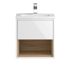 Hudson Reed Coast Wall Hung Open Shelf Unit And Basin