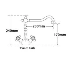 Tre Mercati French Classic Mono Sink Mixer Tap -Duravit Store M700 2020 8 5 8 15 38 487
