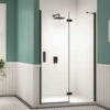 Merlyn Black Hinge Shower Door And Inline Panel -Duravit Store M700 2020 8 8 8 46 50 709