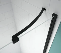 Merlyn Black Hinge Shower Door And Inline Panel -Duravit Store M700 2020 8 8 8 48 45 860
