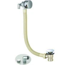 Joseph Miles Chrome Overflow Bath Filler With Sprung Waste