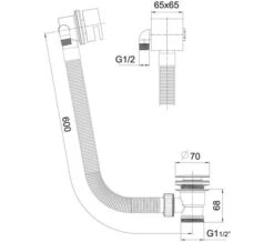 Joseph Miles Chrome Overflow Bath Filler With Sprung Waste -Duravit Store M700 2020 9 1 11 46 44 682
