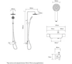 Aqualisa Midas 220 Chrome Bar Mixer Shower With Slide Rail Kit -Duravit Store M700 2020 9 25 13 28 6 248