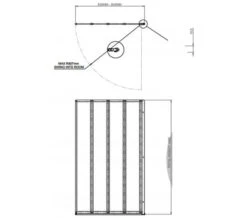 Aqualux Aqua 4 4-Fold 840mm X 1400mm Bath Screen