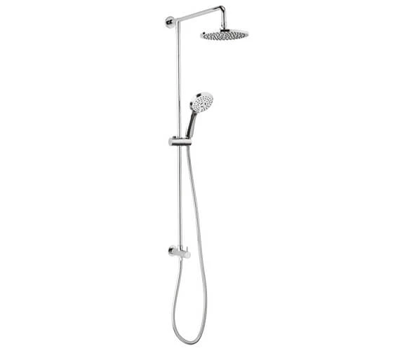 Crosswater Fusion Shower Diverter With Fixed Head And Handset Kit Chrome 3 Crosswater Fusion Shower Diverter With Fixed Head And Handset Kit Chrome