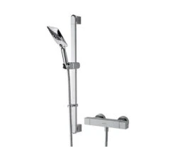 Bristan Quadrato Thermostatic Surface Mounted Chrome Bar Shower Valve