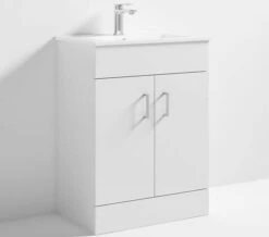 Nuie Eden 800mm High Floor Standing Gloss White Two Door Cabinet And Basin -Duravit Store M700 2021 11 11 8 26 30 761