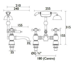 Heritage Hartlebury Deck Mounted Bath Mixer Tap 14 Heritage Hartlebury Deck Mounted Bath Mixer Tap -Duravit Store M700 2021 11 17 10 28 4 779
