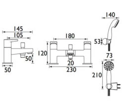 Bristan Quest Chrome Bath Mixer Tap -Duravit Store M700 2021 11 17 13 39 17 773