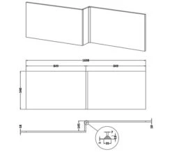 Nuie Athena 1698mm Length Front Bath Panel -Duravit Store M700 2021 11 17 8 17 43 875
