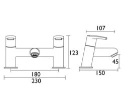 Bristan Orta Deck Mounted Chrome Bath Mixer Tap -Duravit Store M700 2021 11 17 9 53 20 451