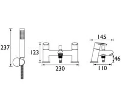 Bristan Orta Deck Mounted Chrome Bath Mixer Tap -Duravit Store M700 2021 11 17 9 53 44 169