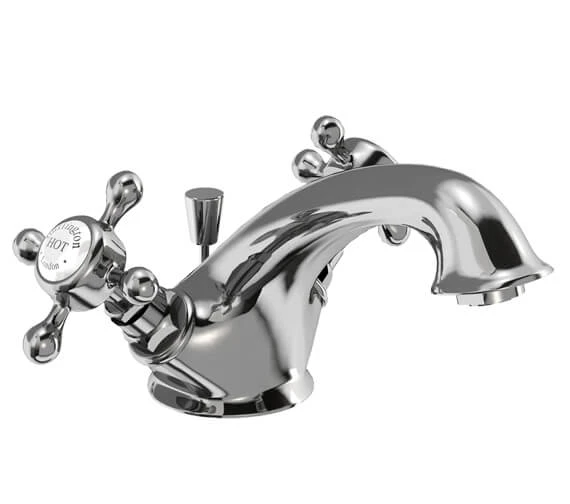 Burlington Stafford Chrome Mono Basin Mixer Tap With Pop-Up Waste 3 Burlington Stafford Chrome Mono Basin Mixer Tap With Pop-Up Waste