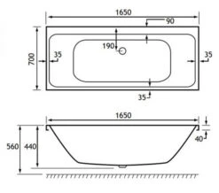 Joseph Miles Malin Beauforte Reinforced White Bath - Double Ended -Duravit Store M700 2021 11 27 7 57 27 228 1