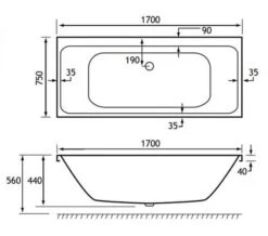 Joseph Miles Malin White 5mm Acrylic Bath - Double Ended -Duravit Store M700 2021 11 27 7 57 52 245