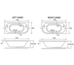 Joseph Miles Biscay Double Ended White 5mm Acrylic Bath -Duravit Store M700 2021 11 27 8 40 8 595.8