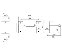 Roper Rhodes Hydra Deck Mounted Bath Filler Tap Chrome - T153202 -Duravit Store M700 2021 11 29 14 3 8 151