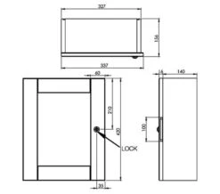 Roper Rhodes Medicab Lockable Single Door Wall Cabinet White 334mm - MED340 -Duravit Store M700 2021 11 30 10 3 52 699