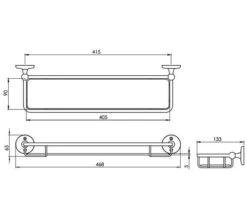 Roper Rhodes Avening Toughened Clear Glass Gallery Shelf -Duravit Store M700 2021 12 11 7 13 31 569