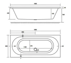 Joseph Miles Biscay Beauforte Reinforced Double Ended Straight Edge White Bath -Duravit Store M700 2021 12 14 11 16 9 388 1