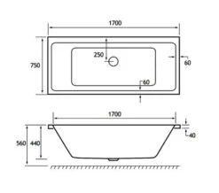Joseph Miles Portland Double Ended Rectangular White Bath - 5mm Acrylic -Duravit Store M700 2021 12 15 11 0 22 202 1