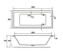 Joseph Miles Portland Beauforte Reinforced Double Ended Rectangular White Bath -Duravit Store M700 2021 12 15 11 4 17 787