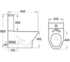 Joseph Miles Viva Rimless Comfort Height Closed Back Pan With Cistern And Soft Close Seat -Duravit Store M700 2021 12 31 8 58 8 184