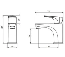 Tavistock Strike Modern Mini Basin Mixer Tap With Click Waste -Duravit Store M700 2021 12 9 7 26 10 960