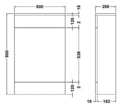 Nuie Eden 500mm Gloss White Back-To-Wall WC Furniture Unit -Duravit Store M700 2021 2 23 8 25 3 552