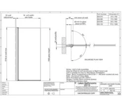 Lakes Coastline Alassio 700mm Hinged Walk-In Shower Screen -Duravit Store M700 2021 2 25 8 18 4 769