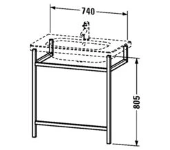 Duravit DuraStyle Floor-Mounted ACC Towel Rail For Washbasin 12 Duravit DuraStyle Floor-Mounted ACC Towel Rail For Washbasin -Duravit Store M700 2021 2 8 10 16 48 258