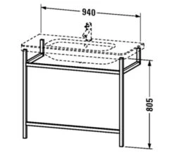 Duravit DuraStyle Floor-Mounted ACC Towel Rail For Washbasin 13 Duravit DuraStyle Floor-Mounted ACC Towel Rail For Washbasin -Duravit Store M700 2021 2 8 10 17 23 232