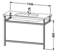 Duravit DuraStyle Floor-Mounted ACC Towel Rail For Washbasin 14 Duravit DuraStyle Floor-Mounted ACC Towel Rail For Washbasin -Duravit Store M700 2021 2 8 10 17 51 780