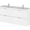 Hudson Reed Fusion 1200mm Wall Hung Full Depth 4 Drawer Vanity Unit And Basin -Duravit Store M700 2021 3 10 8 45 44 199