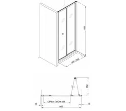 Crosswater Clear 6 1950mm Height Bi-fold Door -Duravit Store M700 2021 3 15 10 34 14 498