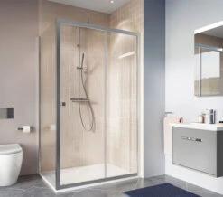 Crosswater Clear 6 1950mm Height Single Sliding Door