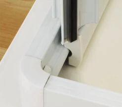 Lakes Classic Silver Frame Corner Entry Enclosure - CL1C075S -Duravit Store M700 2021 3 2 7 3 34 253