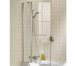 Lakes Classic Square Bath Screen 800 X 1500mm Silver -Duravit Store M700 2021 3 2 8 50 51 284