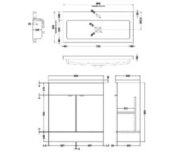 Hudson Reed Fusion Full Depth Floor-Standing Vanity Unit And Basin 18 Hudson Reed Fusion Full Depth Floor-Standing Vanity Unit And Basin -Duravit Store M700 2021 3 9 10 24 30 702