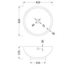Nuie Tide 410mm Round White Counter Top Vessel Basin -Duravit Store M700 2021 4 14 12 2 8 40