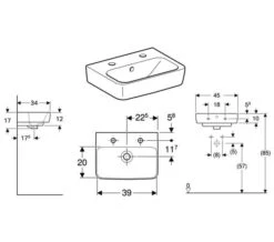 Geberit Selnova 450 X 340mm Compact Handrinse Basin -Duravit Store M700 2021 4 21 12 16 2 98