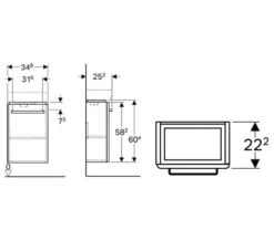 Geberit Selnova Compact 348 X 252mm Small Projection 1 Door Cabinet 8 Geberit Selnova Compact 348 X 252mm Small Projection 1 Door Cabinet -Duravit Store M700 2021 4 23 9 41 58 5