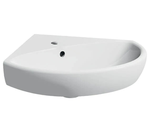 Geberit Selnova Single Tap Hole Corner Handrinse Basin White 5 Geberit Selnova Single Tap Hole Corner Handrinse Basin White - Image 3