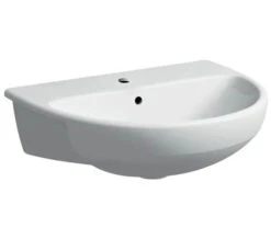 Geberit Selnova 550 X 440mm Semi Recessed Basin White
