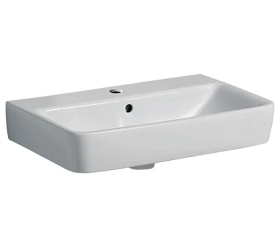 Geberit Selnova Compact White Washbasin 6 Geberit Selnova Compact White Washbasin - Image 4