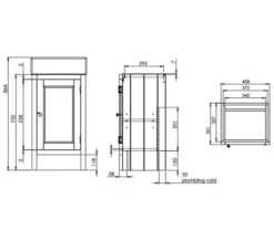 Roper Rhodes Hampton 410 X 360mm Cloakroom Unit -Duravit Store M700 2021 6 1 7 51 35 706